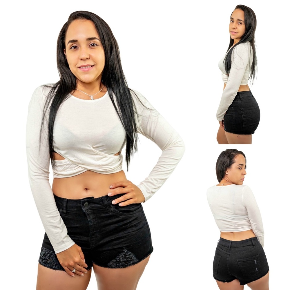 Women’s Long Sleeve Crop Top